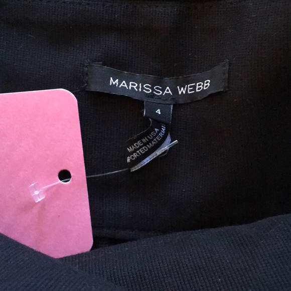 NWT! Marissa Webb Black Milos Faille Wrap Skirt 4 - Picture 13 of 13